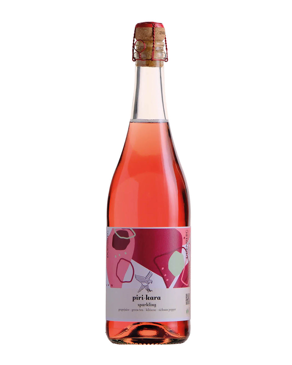 piri-kara<br>sparkling rosé juice & tea<br><b>alkoholfrei</b>